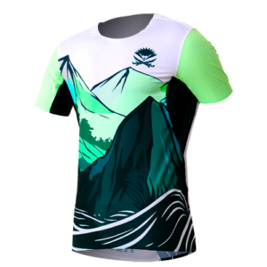 tee-shirt vert de trail de La Réunion 974