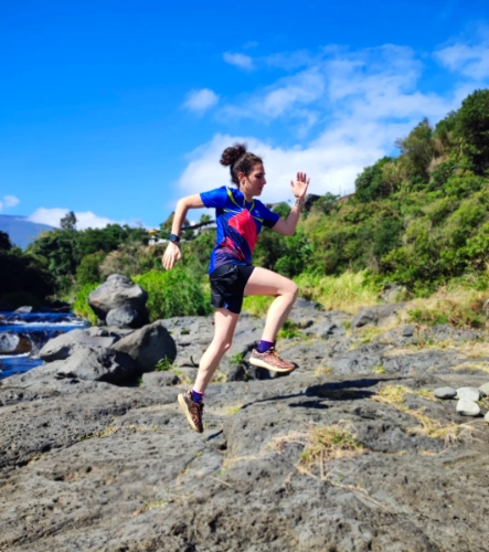 Maillot technique de trail île de La Réunion